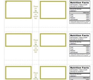 water bottle label template template