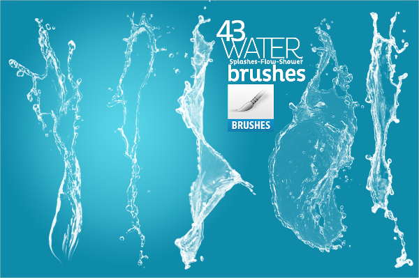 Photoshop water drop brushes