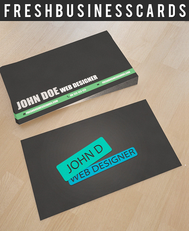 web designer business card