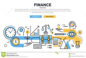 website planning template flat line design concept finance market analysis financial planning accounting corporate financial strategy financial