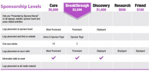 website planning template sponsor levels