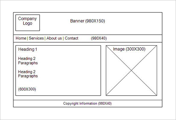 website storyboard template