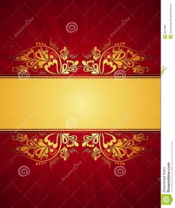 wedding announcement templates golden background vector