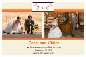 wedding announcements template preview big