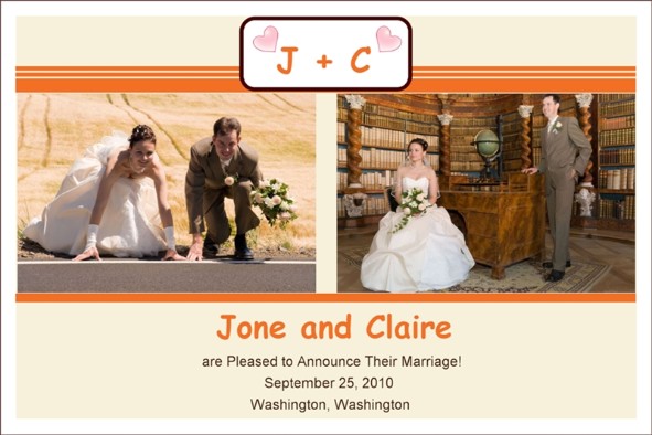 wedding announcements template