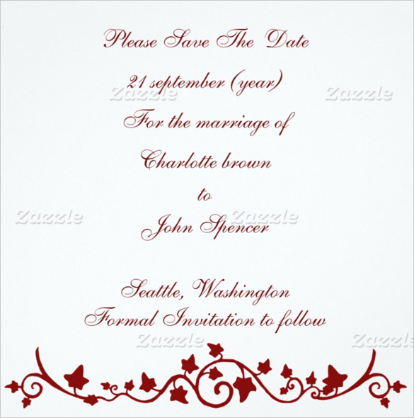 wedding announcements template