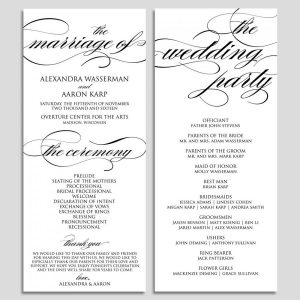 wedding ceremony template wedding program template wedding program printable ceremony printable template pdf instant download script diy wbwd