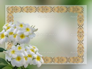 wedding invitation background depositphotos wedding invitation plumeria ()