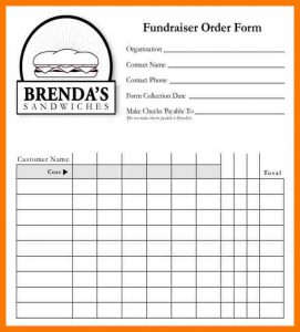 wedding order of service template blank order form template fundraiser blank order form free sample template download