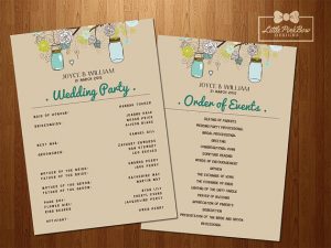 wedding order of service template il xn nzno