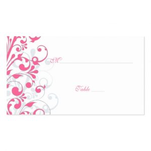 wedding place card template pink grey white floral wedding place cards business card rbfeffaacf xwjey byvr