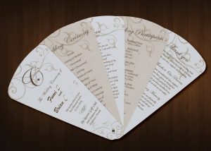 wedding program fan template il fullxfull fvv