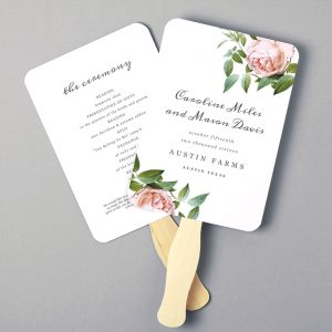 wedding program fans template il fullxfull evqw