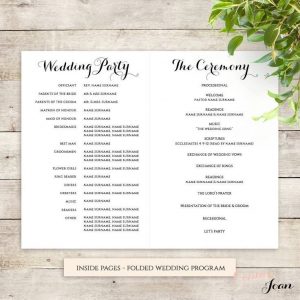 wedding program template free best order of service ideas on pinterest with regard to wedding ceremony order of service template