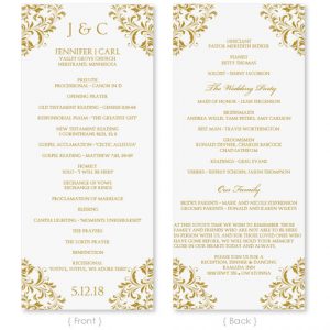 wedding programs fans templates il xn rcy