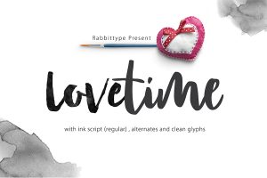 wedding script font lovetime script