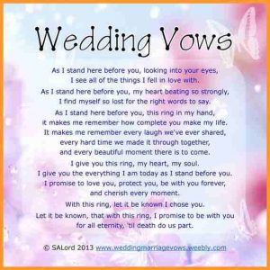 wedding thank you example wedding vows template febaeedca