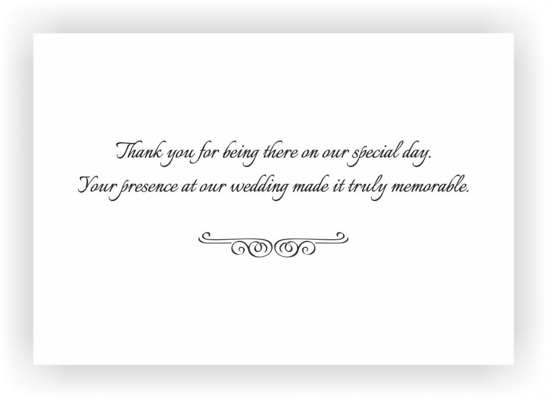 wedding thank you examples