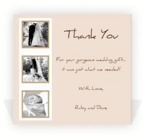 wedding thank you note examples gorgeous wedding thank you card