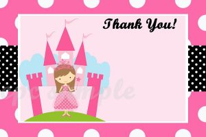 wedding thank you note templates princess thank you cards printable thank you note cards that will be emailed to you for you to print hair and skin color can be changed no extra charge