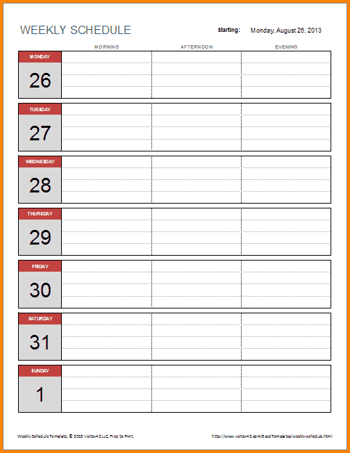 weekly budget printable