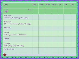 weekly chore chart efaeedbdfeffdd weekly chore charts weekly chores