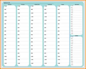 weekly hourly planner weekly hourly planner eccbcdfe