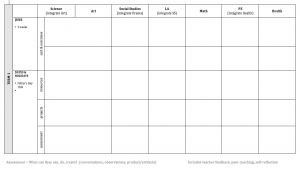 weekly lesson plan for preschool screen shot at am