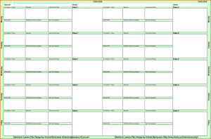 weekly lesson plan template word weekly lesson plan template