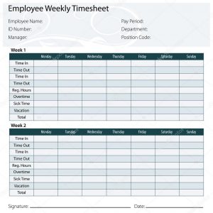 weekly time sheets depositphotos stock illustration employee timesheet template