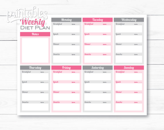Weekly Weight Loss Chart Template Business