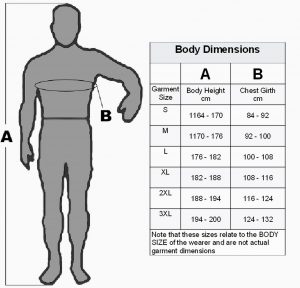 weight loss measurement chart size diagram