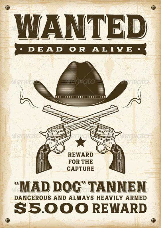 western wanted poster