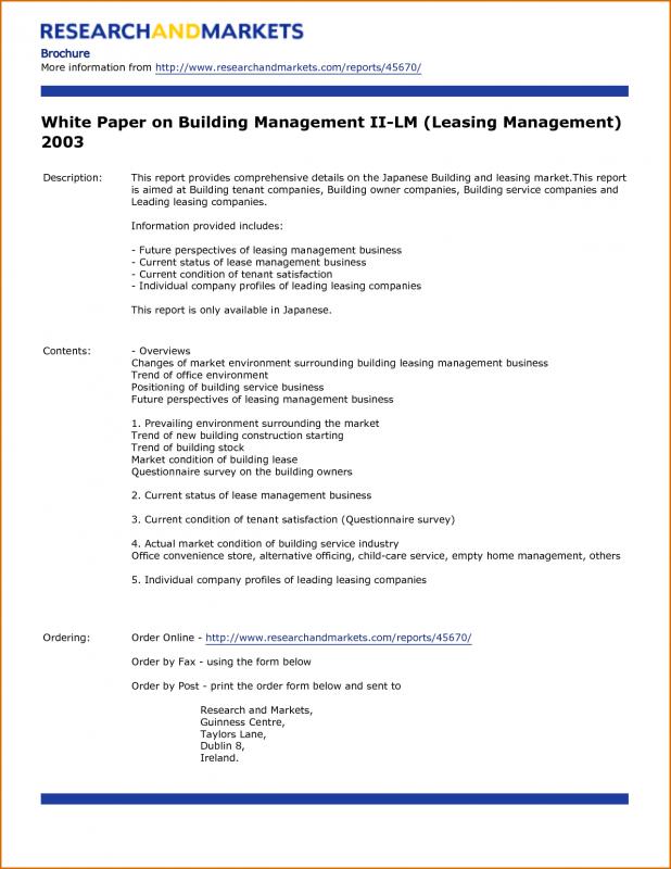 white paper outline