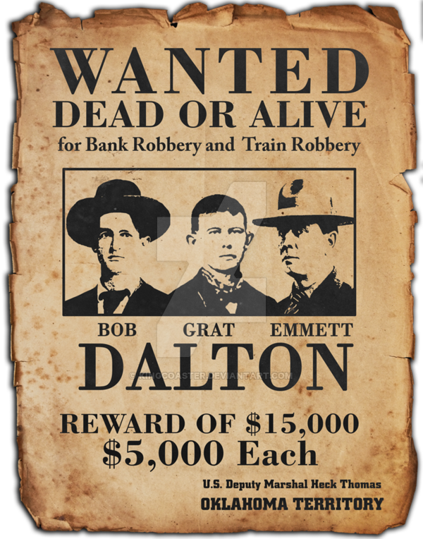 wild west wanted poster