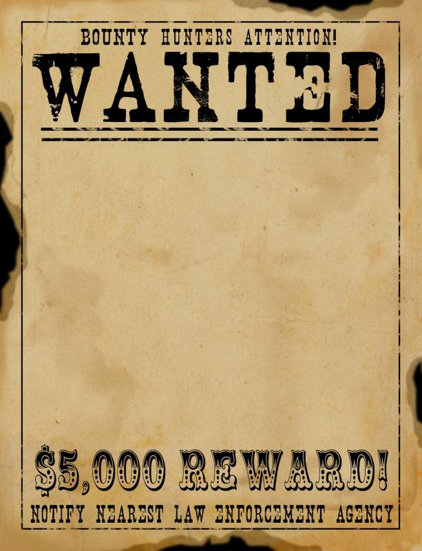 wild west wanted poster