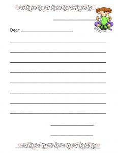 will writing template letter template for kids writing professional letters example