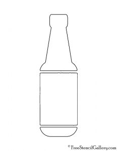 wine bottle template beer bottle stencil