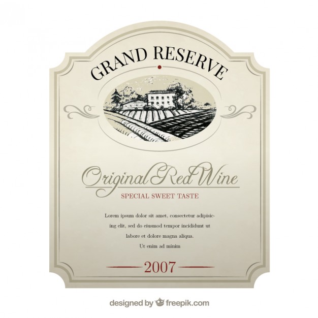 Wine Label Template Template Business