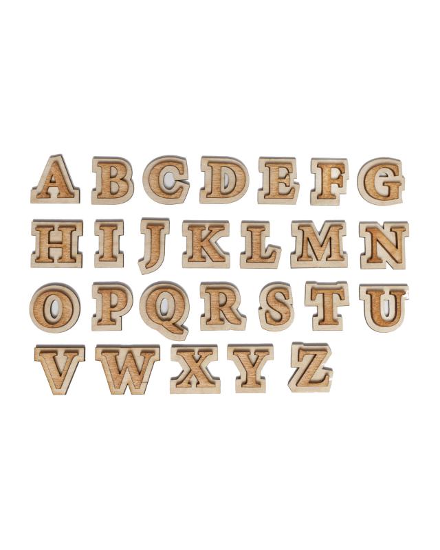 wooden alphabet letters