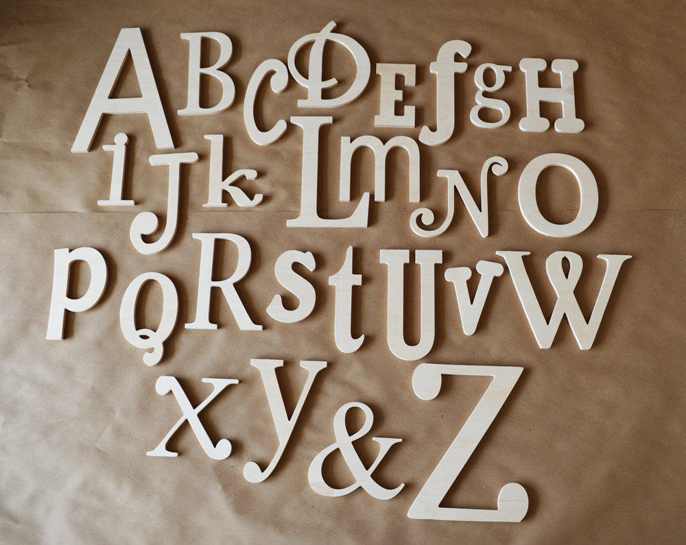 wooden alphabet letters