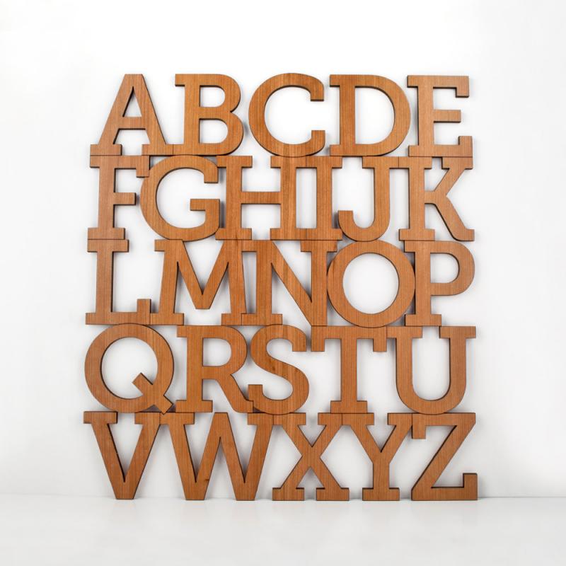 wooden alphabet letters