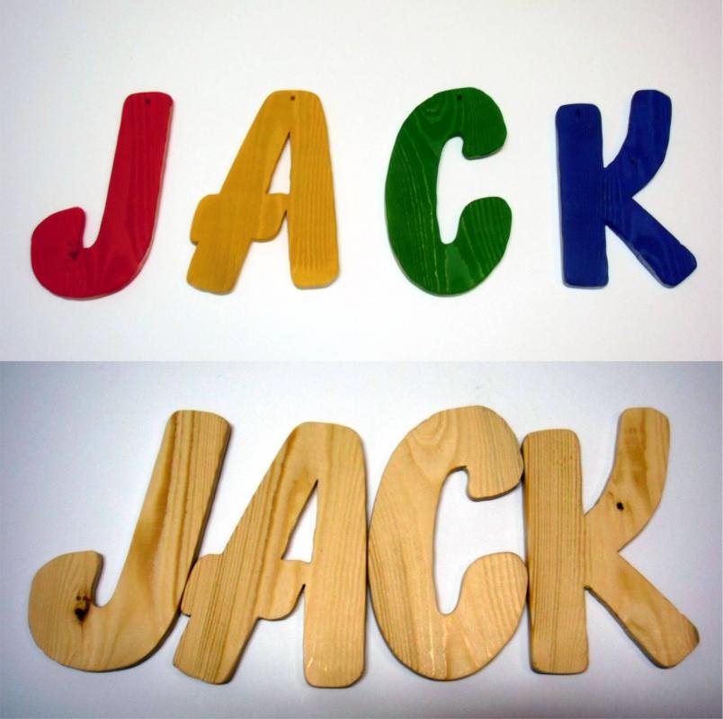 wooden alphabet letters