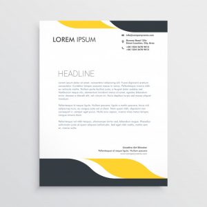 word letterhead template creative letterhead design template vector