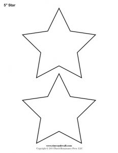 word map template star stencil