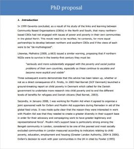 word proposal template phd proposal template word