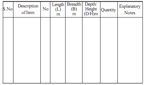 work estimate template