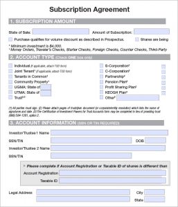 work order template word subscription agreement example