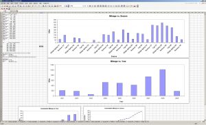 workout log excel graphical summary