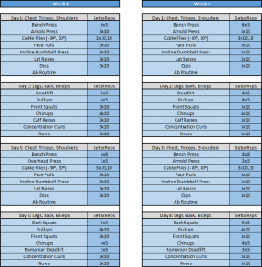 workout program template laqhpfj